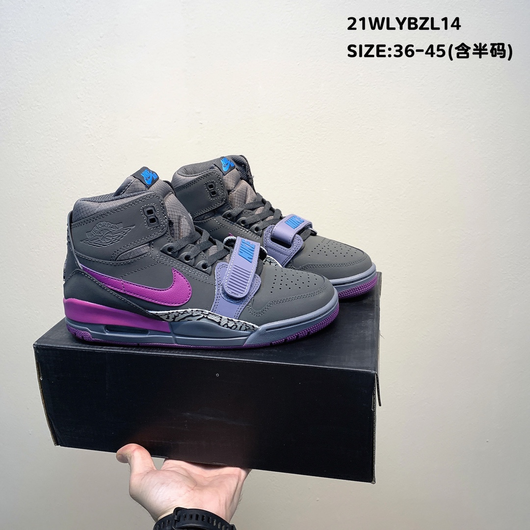 Air Jordan Legacy 312 Grey Purple Shoes - Click Image to Close